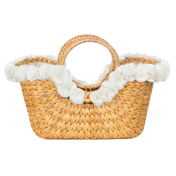 Nolita Romani Pearl Straw Tote Bag ARTISANS OF IQ